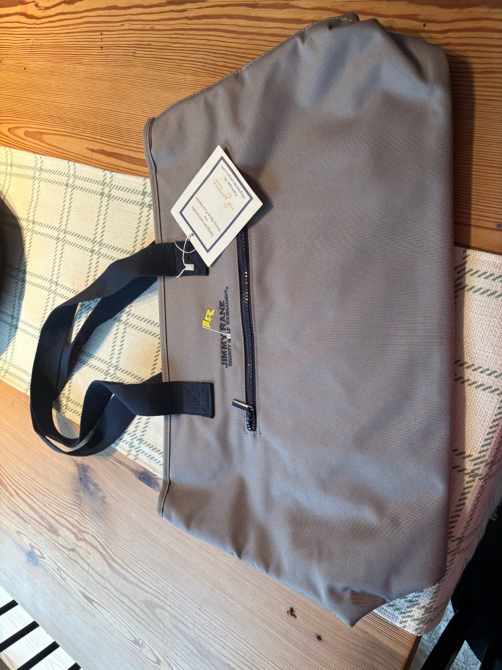 Gray golf tournament Tote Bag